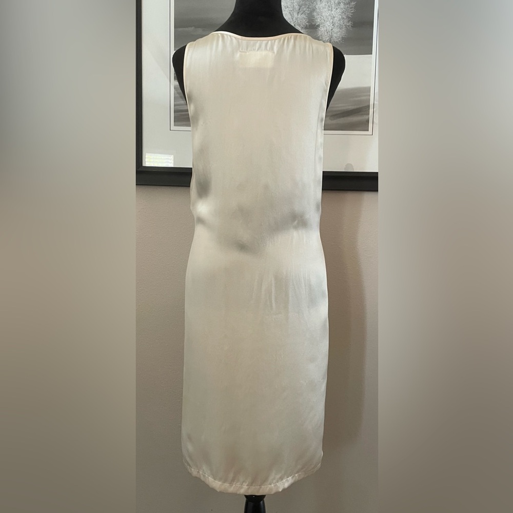 Maison Margiela Women's Golden Ivory Silk Slip Dress Size 40 or US 4 - Picture 5 of 8